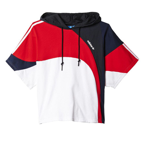 adidas short sleeve hoodie womens